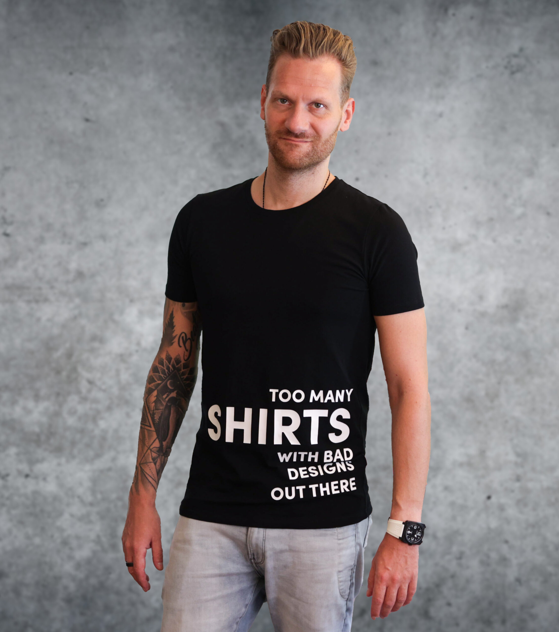 Bad design T-Shirt 190 GSM – Bild 2