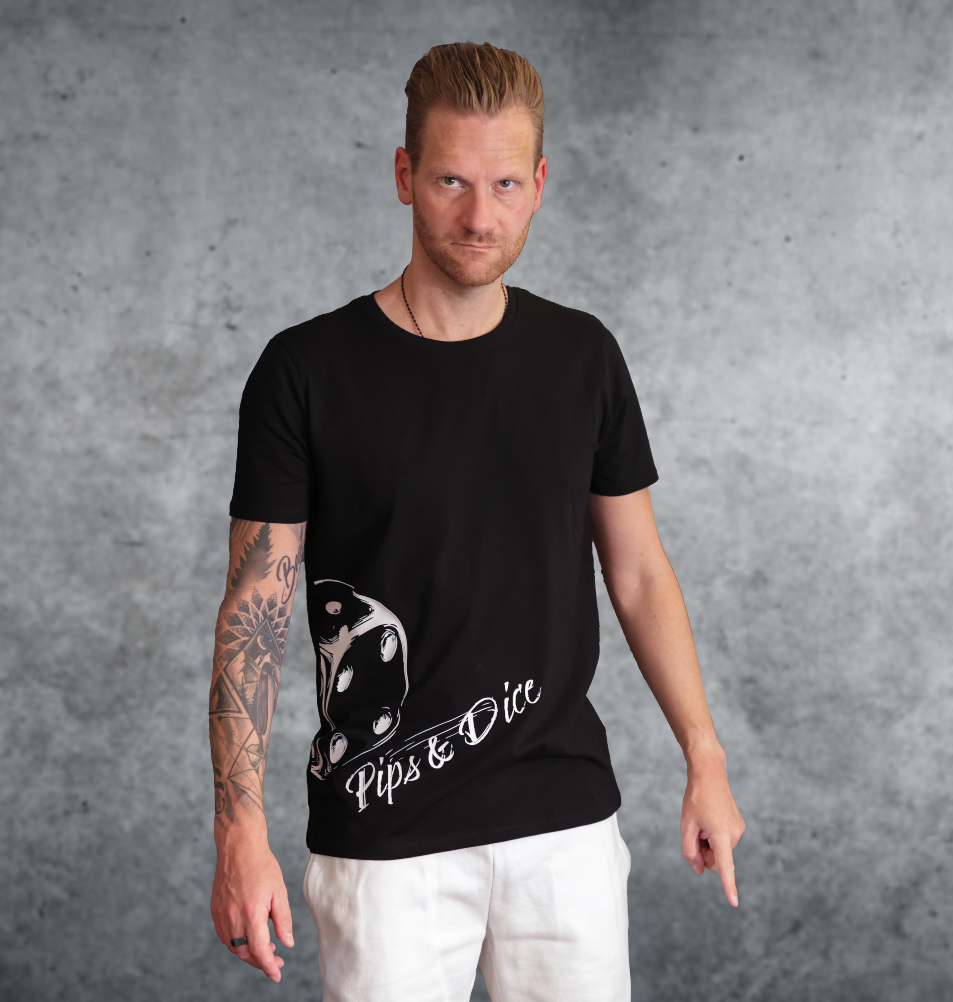 Dice scribble T-Shirt 190 GSM – Bild 2