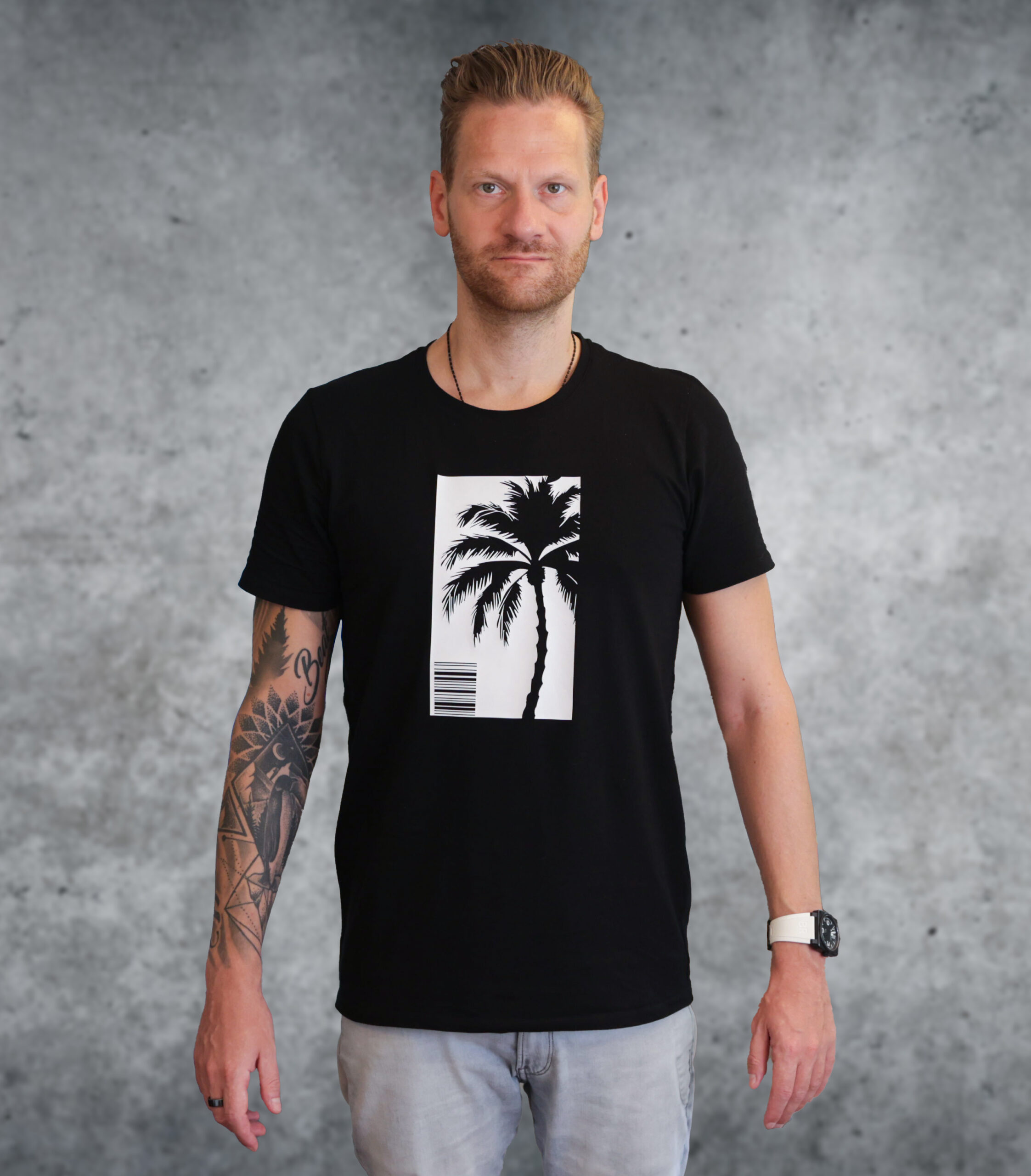 Palm tree silhouette T-Shirt 190 GSM – Bild 2